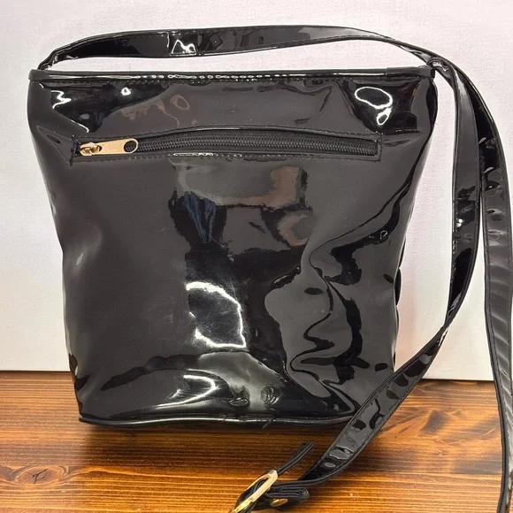 Vintage Y2K Jeanne Lottie Black Crossbody/ Shoulder Bag - Picture 3 of 11